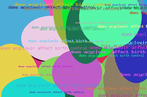does acyclovir affect birth control